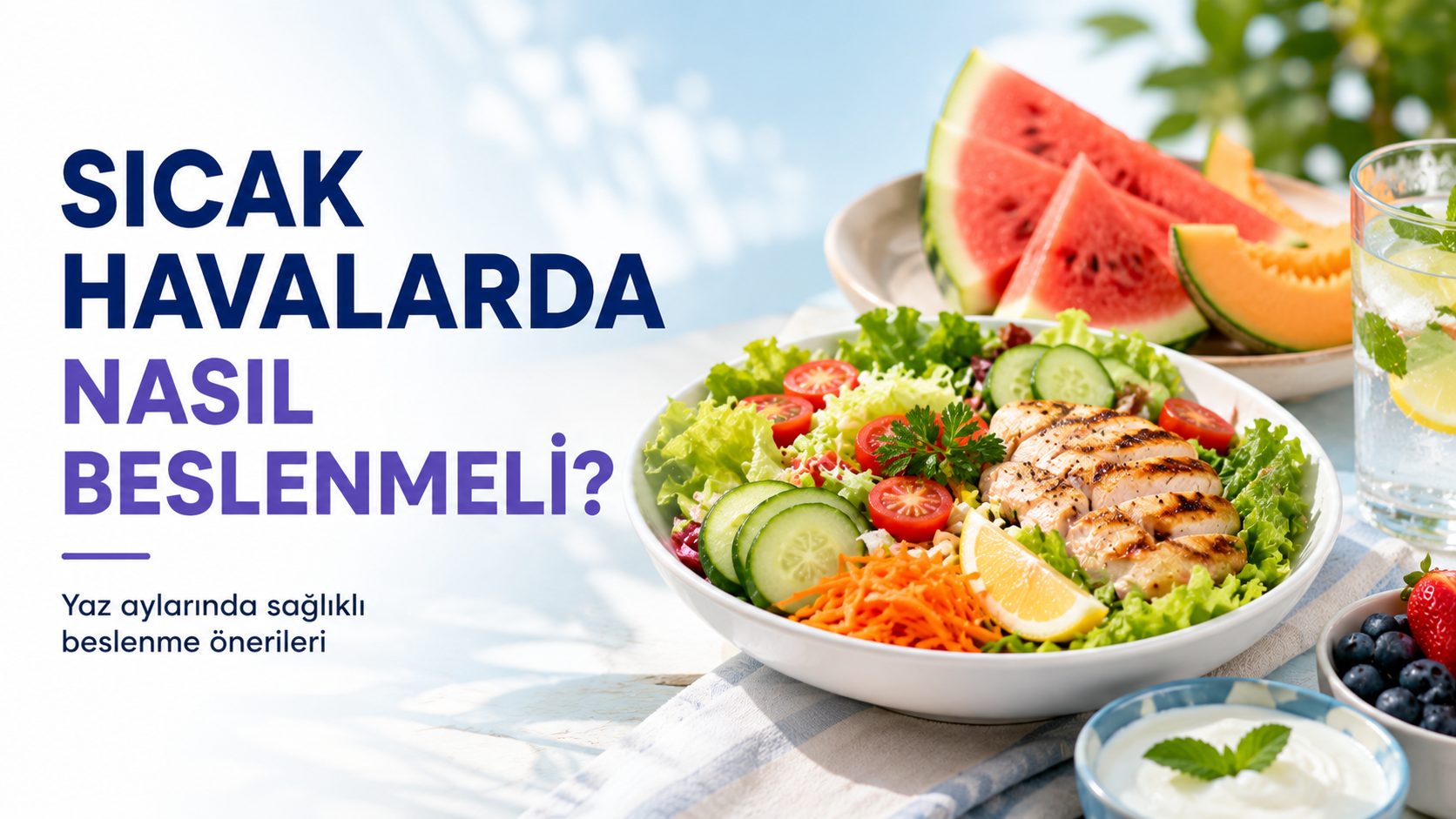 Sıcak Havalarda Nasıl Beslenmeli? Yaz Aylarında Sağlıklı Beslenme Rehberi