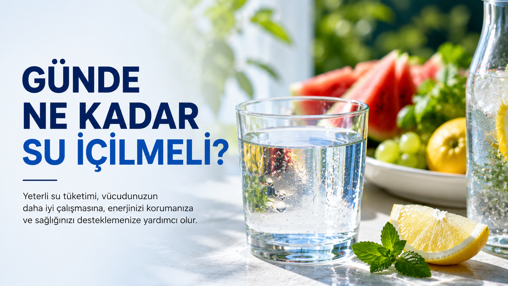 Günde Ne Kadar Su İçilmeli? Günlük Su İhtiyacı Nasıl Hesaplanır?