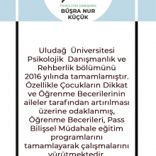 Uzm. Kl. Psk. Büşra Nur Küçük fotoğraf 3